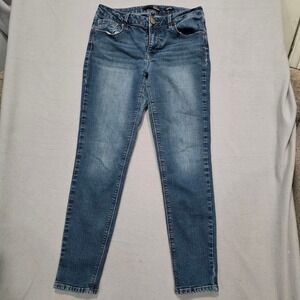 1822 Denim Adrianna Skinny Jeans Womens 8 Medium Wash Stretch Blue Denim Pants